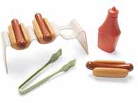 Dantoy - Hot Dog Spielset - 9 Teile - Lebensmittel-Rollenspielset für Kinder -