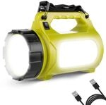 LE LED Handscheinwerfer 1000 Lumen, Wiederaufladbare CREE Akku Handlampe mit 3600mAh