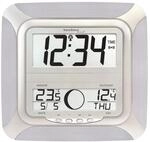 Technoline, WS 8118 Funk-Wanduhr, alu-silber, 25,5 x 3,1 x 24,3cm