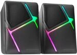 Mars Gaming MSH, RGB Flow Gaming-Lautsprecher, Inverted Drivers und 10W 3D-Surround