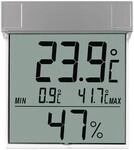 TFA Dostmann Digitales Fenster-Thermo-Hygrometer Vision, 30.5020,mit Au&szlig;entemperatur