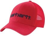 Carhartt Herren Canvas Mesh-Back Logo Graphic Cap Verschluss, feuerrot,