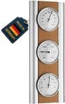TFA Dostmann Analoge Wetterstation, aus Buche, Barometer, Thermometer, Hygrometer,