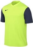 Nike Herren Dri-fit Tiempo Preii Jersey Sleeve Shirt Teamtrikot, Volt/Midnight