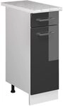 Vicco K&uuml;chenunterschrank R-Line, Anthrazit Hochglanz, 30 cm