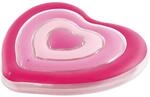 Intex 58727EU - Aufblasbare Luftmatratze Herz, Vinyl, Rosa, 155x135x25 cm
