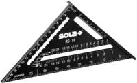 SOLA - RS 18-5in1 Zimmermannswinkel - Anschlagwinkel 18 cm - robuster Schreinerwinkel