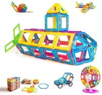 CONDIS Magnetische Bausteine 95 Teile, Magnetspiel STEM Magnetbausteine, kreatives