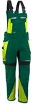 Grizzlyskin Latzhose Gr&uuml;n/Warngelb N52 - Workwear Arbeitshose f&uuml;r M&auml;nner & Damen,