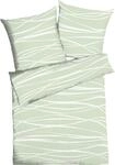 Kaeppel Bettw&auml;sche Motion Colours Mako-Satin Jade Gr&ouml;&szlig;e 1x 155x220 cm + 1x...
