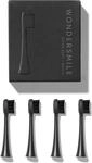 Wondersmile Ersatzb&uuml;rsten Schallzahnb&uuml;rste (Soft, Ultimate Black, 4er Pack) -