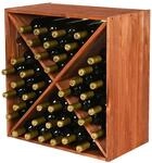 PROREGAL Modulares Weinregal VINCELLAR MOD | HxBxT 60x60x30cm | Kreuz Modul...