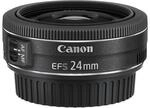Canon EF-S 24mm F2.8 STM Pancake-Objektiv (52mm Filtergewinde) schwarz, EF-S2428STM