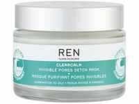 REN Clean Skincare Clearcalm Detox Maske für unsichtbare Poren, Verpackung kann