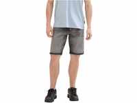 TOM TAILOR Herren Slim Jeans Bermuda Shorts mit Stretch, used light stone grey denim,