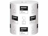 Katrin Classic System 460201 Papierhandtuchrolle, 2-lagig, Weiß, 6 Stück,...