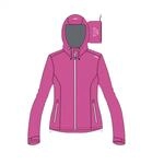 CMP Damen Giacca Pioggia In Poliestere Antistrappo Da Donna Regenjacke, Fuxia, XL EU