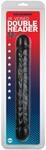 Doc Johnson Built In America Jr. Veined Doppelkopf, Schwarz, 12 inch