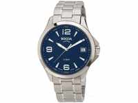 Boccia Herren Analog Quarz Uhr mit Titan Armband 3591-03