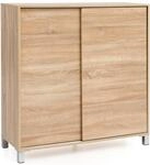 Wohnling Schuhschrank WL5.713 Holz Sonoma 100x108x37,5 cm Ablage Hoch, Design