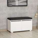 [en.casa] Schuhbank mit Sitzfl&auml;che Brande Sitzbank mit Stauraum mit 2 T&uuml;ren...