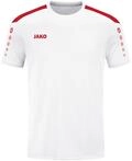 JAKO Herren Trikot Power (Kurzarm), Wei&szlig;/Rot, M