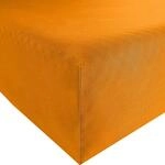 Estella Spannbettlaken Mako-Feinjersey apfelsine Gr&ouml;&szlig;e 90x190 cm - 100x200 cm