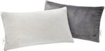 s.Oliver Kissenh&uuml;lle Double Soft 2er-Pack Flausch anthrazit/hellgrau Gr&ouml;&szlig;e...