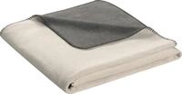 biederlack Wohndecke Duo Cotton Melange Baumwollmischung Natur-Graphit Gr&ouml;&szlig;e