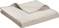 biederlack Wohndecke Unicolour Baumwollmischung Silber Gr&ouml;&szlig;e 180x220 cm