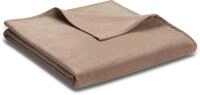 biederlack Wohndecke Unicolour Baumwollmischung haselnuss Gr&ouml;&szlig;e 220x240 cm