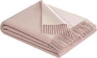 biederlack Plaid Schurwolle/Kaschmir Rose-Ecru Gr&ouml;&szlig;e 150x200 cm