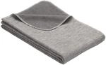 Ibena Lausanne Kinderdecke 70x100 cm - Babydecke grau aus Biobaumwolle, Baumwolldecke