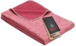 Ibena Wolldecke Lausanne 140x200 cm &ndash; Baumwolldecke rot aus Biobaumwolle,