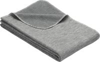 Ibena Bio Wohndecke Lausanne Baumwolle grau Gr&ouml;&szlig;e 220x250 cm