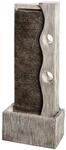 Dehner Gartenbrunnen Eclipse mit LED Beleuchtung, ca. 100 x 40 x 19.8 cm, Polyresin,