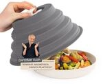 KitchBo Faltbare Mikrowellenhaube mit Magnet zur einfachen Verstauung in der