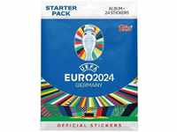 Topps Official EURO 2024 Sticker Collection - Starter Pack - enthält 24...