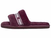 PUMA Women's Fashion Shoes FLUFF Slide Sandal, DARK JASPER-WARM WHITE, 42