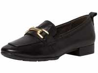 Tamaris Comfort Damen Loafer ohne Absatz aus Leder Business Slippers Comfort Fit,