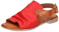 MUSTANG Damen Sandale Hochfront Nieten Faltendetail Slouchy Optik 1388-808,