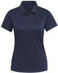 adidas Damen Women's Solid Performance Short Sleeve Polo Shirt, Collegiate Navy, XL