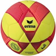 Erima Unisex Jugend HYBRID Indoor Fu&szlig;ball (7192414), gelb/rot, 4