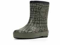 druppies Unisex Baby Regenstiefel Nature Krokodil Oliv/schwarz 23 Ankle Boot, EU