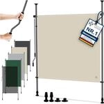 KESSER&reg; Klemmmarkise 200x310 cm, Garten Balkon Sichtschutz wetterfest, Wind- &