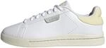 Adidas Damen Court Silk Shoes, Cloud White/Cloud White/Almost Yellow, 40 2/3 EU