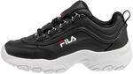 FILA Unisex Kinder Strada Low Teens Sneaker, Black, 38 EU