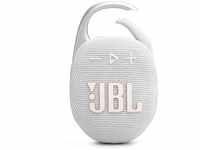 JBL Clip 5 in White - Portable Bluetooth Speaker Box Pro Sound, Deep Bass and