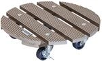 WAGNER Pflanzenroller WPC FSC&reg; &Oslash; 29 x 7,5 cm I Blumenroller f&uuml;r Au&szlig;enbereich +