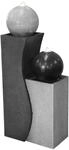 Dehner Gartenbrunnen Ying Yang mit LED Beleuchtung, ca. 94 x 41.5 x 24 cm, Polyresin,